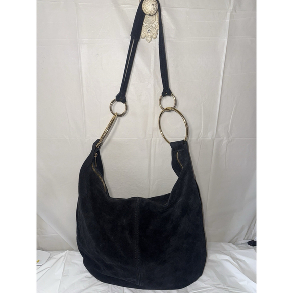 Bracelet Suede Hobo Bag Borse in Pelle suede leather hobo - Picture 4 of 11